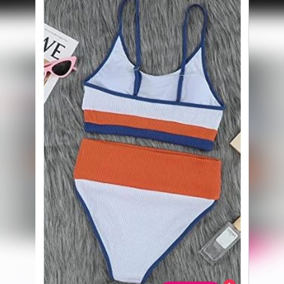 NEW BodyFab 2 Piece Bathing Suit - Picture 3 of 4